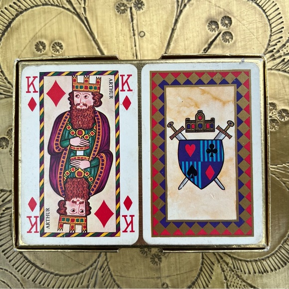 Vintage Saga Piatnik Playing Cards Vienna Austria 2 Deck Set 1976 - Picture 2 of 4